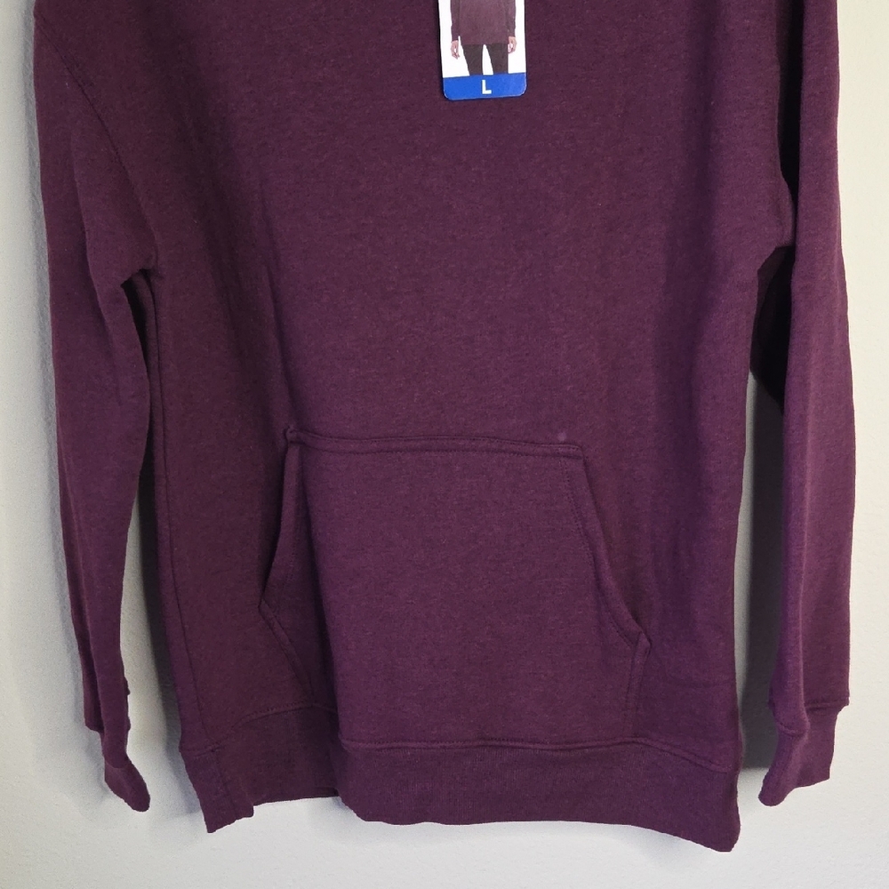 Danskin Crewneck Sweatshirt in Burgundy Sz L NWT Soft Cozy Comfy Casual Giftable - Picture 4 of 12